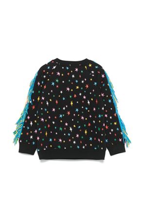 black cotton sweatshirt STELLA McCARTNEY KIDS | TV4B80Z2286930MC